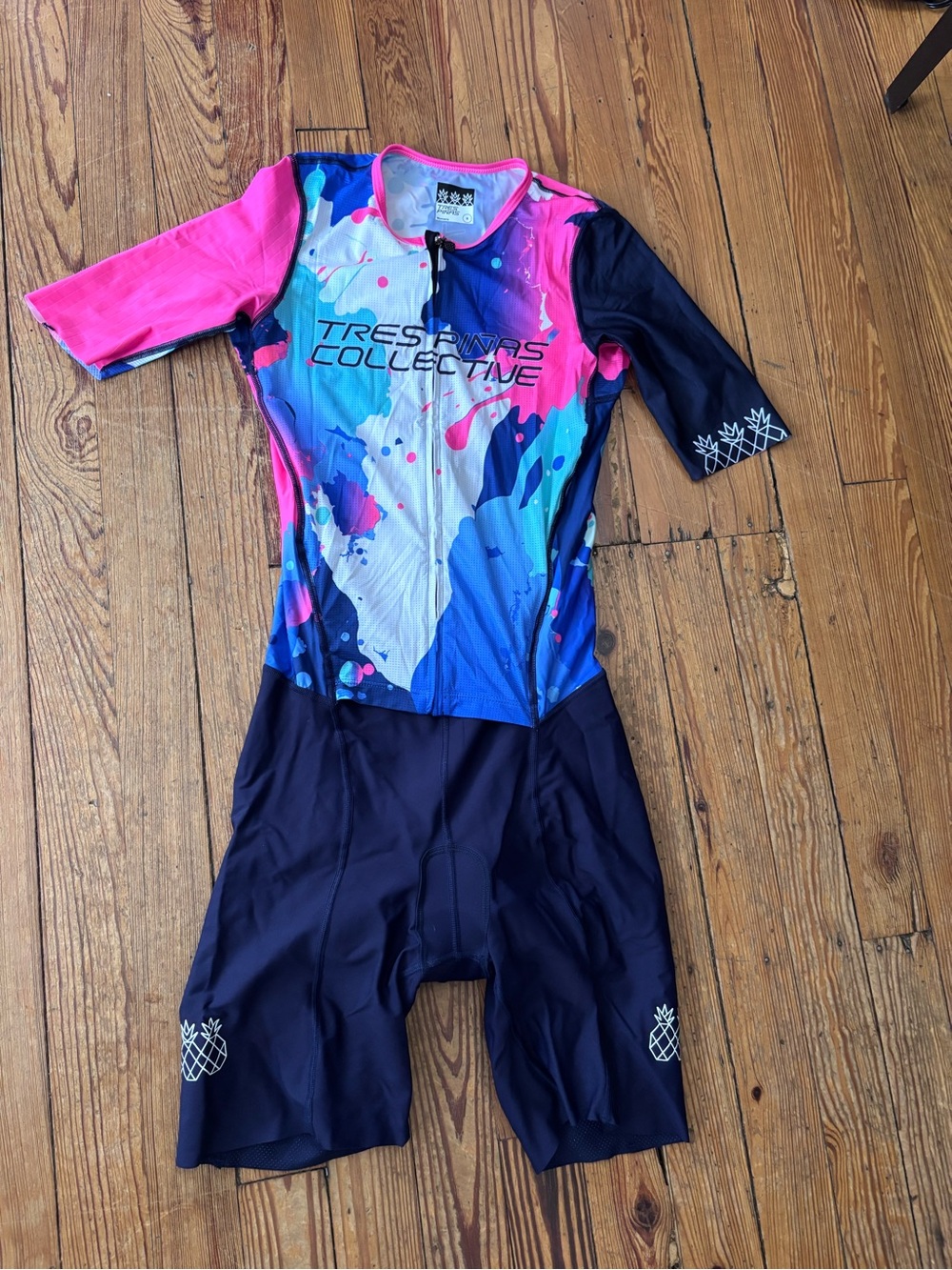 Women’s Pink & Blue 2026 Tres Piñas Team Traithlon Suit